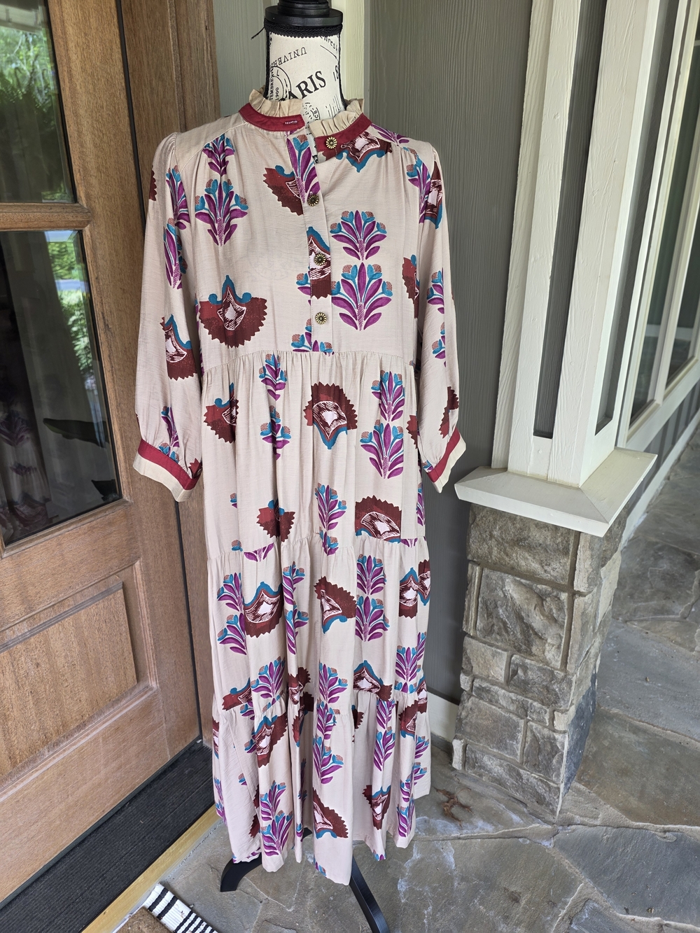 Umgee Maxi Dress Floral Print-NWT